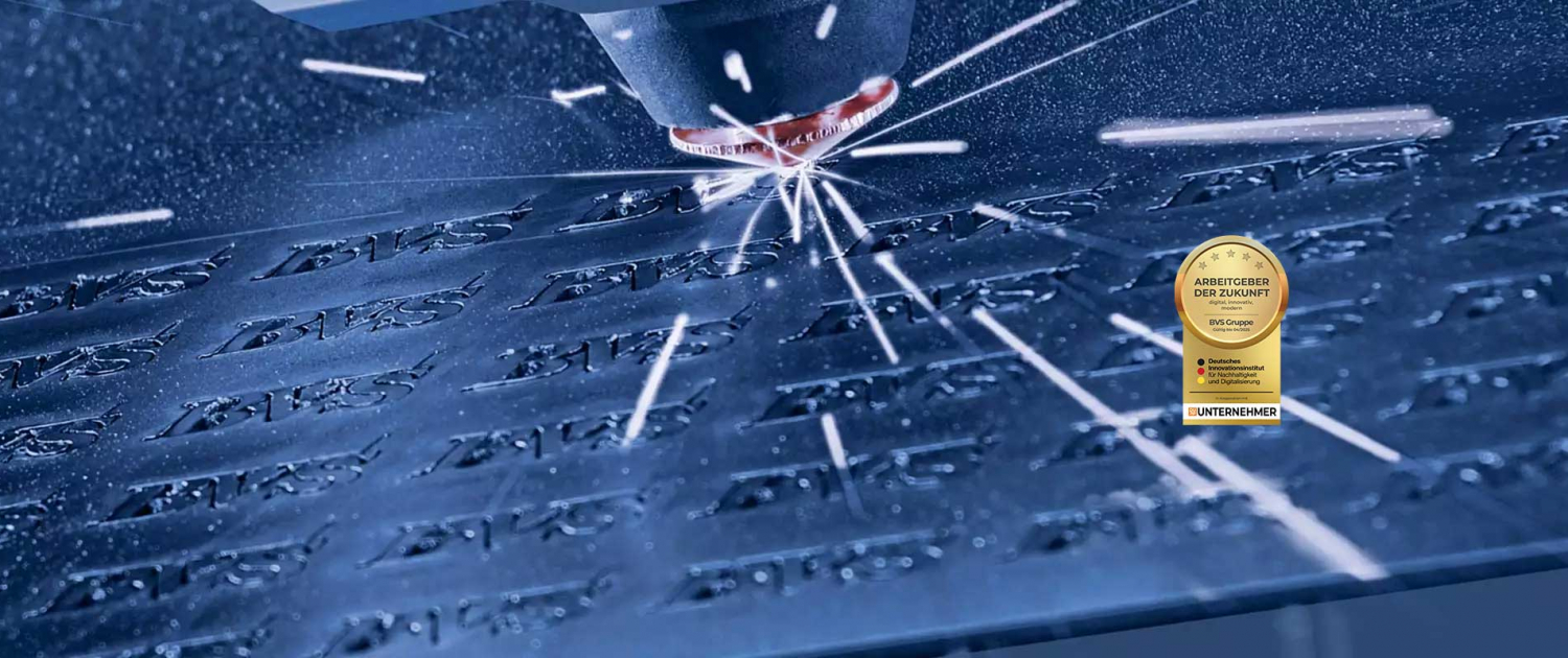 Header Slider Homepage, Laserstrahl Blechbearbeitung Arbeitgeber Siegel der Zukunft